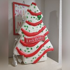 22" Little Debbie Christmas Tree Snack Cake BLOW MOLD New